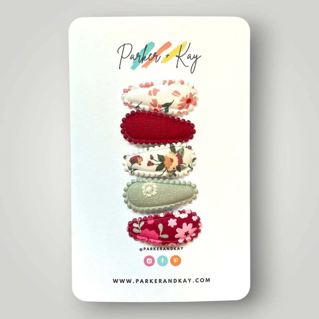 Parker and Kay Collective - Wholesale Hair Clip - Kids - Mystery Bag | Fabric Snap Clips8