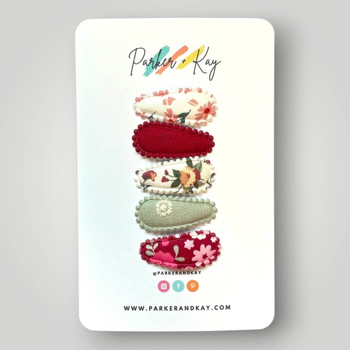 Parker and Kay Collective - Wholesale Hair Clip - Kids - Mystery Bag | Fabric Snap Clips8