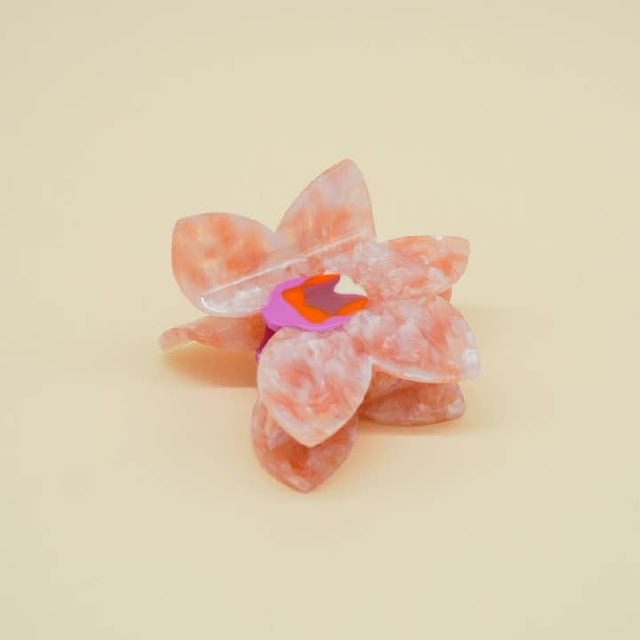 Orchid Hair-Claw in Pink for wholesale by Paulina Otero