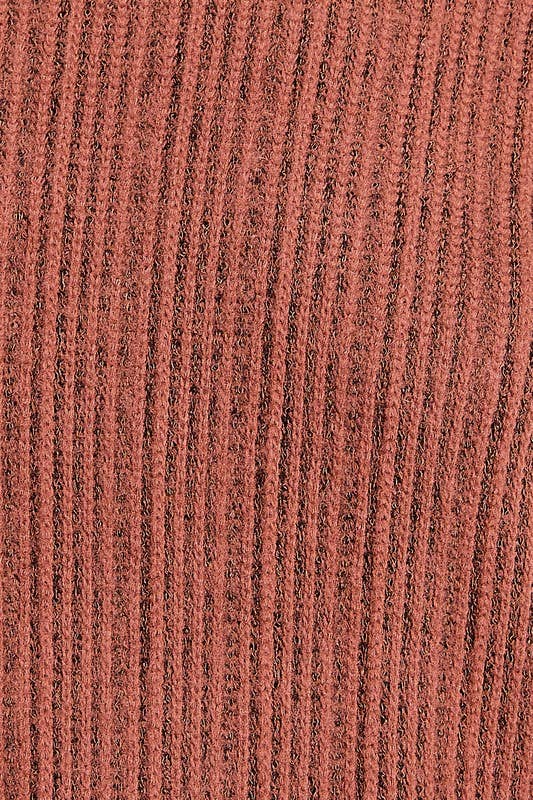 Rust LONG SLEEVE TURTLE NECK TOP for wholesale on Faire6