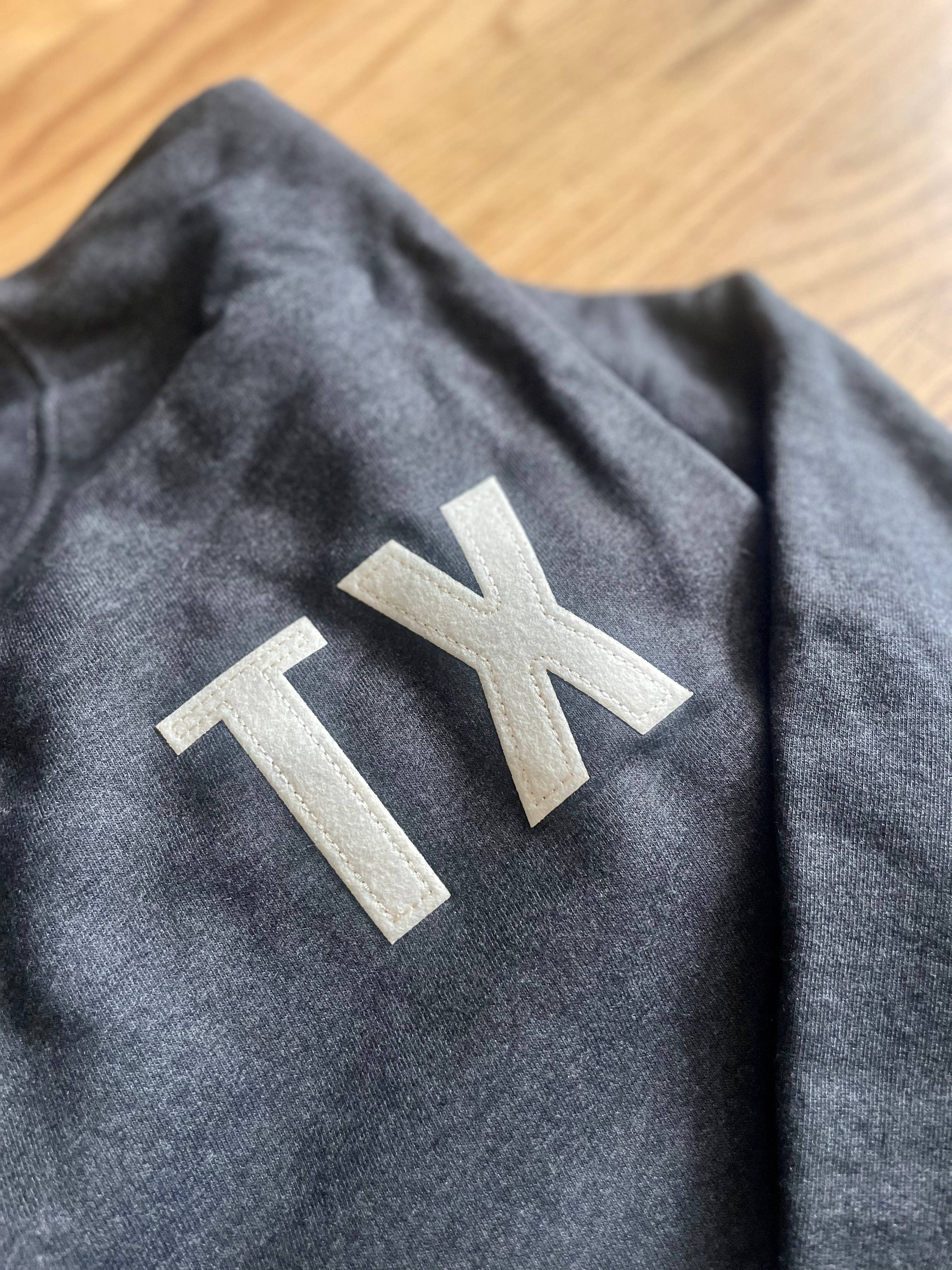 Local Supply Club – Sweatshirt - Unissexo por atacado – The Letterman - Camisola personalizada de feltro com gola redonda3