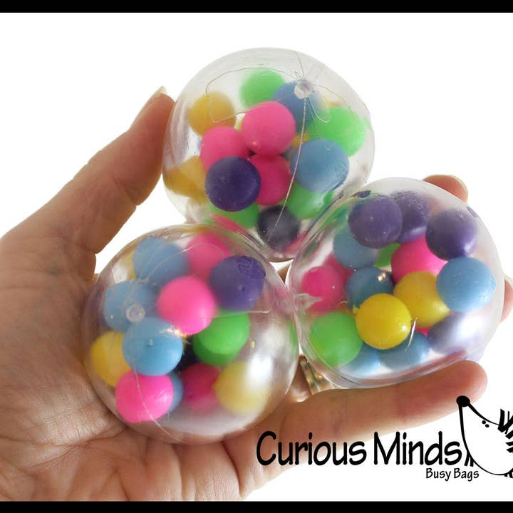 Curious Minds Toys - Wholesale Fidget Toy - Kids - 1 Molecule DNA Balls 2.33" -Squishy Fidget Ball - Unique