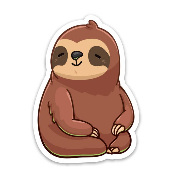 Sloth Sticker | Cute Retail Product For Kids 5+ | Toy Store for wholesale by Vancity Stickers