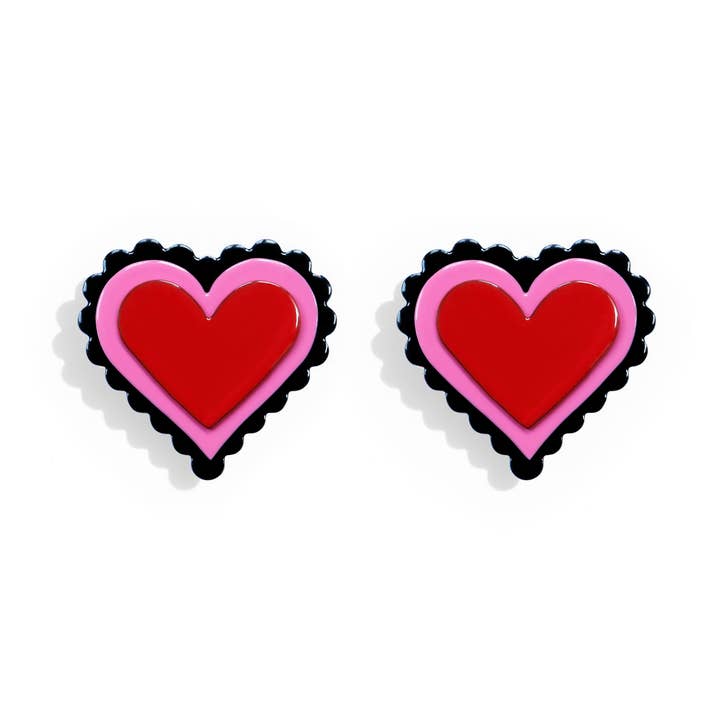 Brincos Coração – Esculturais e Ousadamente Divertidos por atacado de ISUWA Jewelry