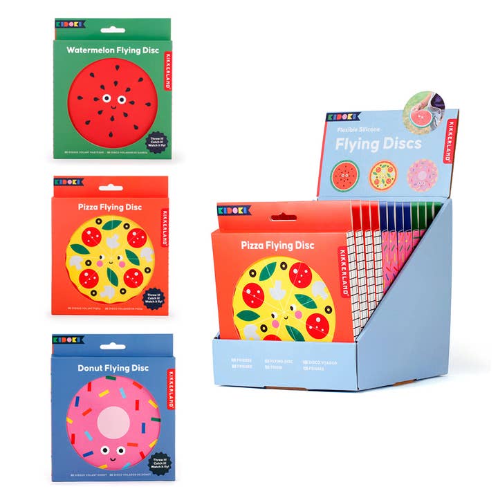 Flexible Silicone Flying Discs for wholesale by Kikkerland Design Inc