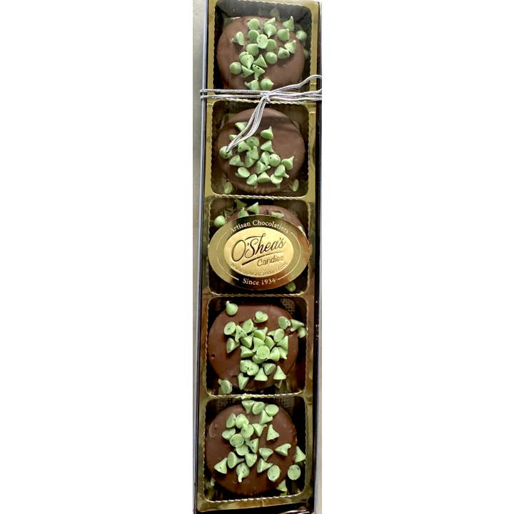 O'Shea's Candies Sweet Shop - Wholesale Chocolate Covered Sweets - 5 Pack O’Oreo “Mint w/ Milk Chocolate” Premium Upscale Tray6