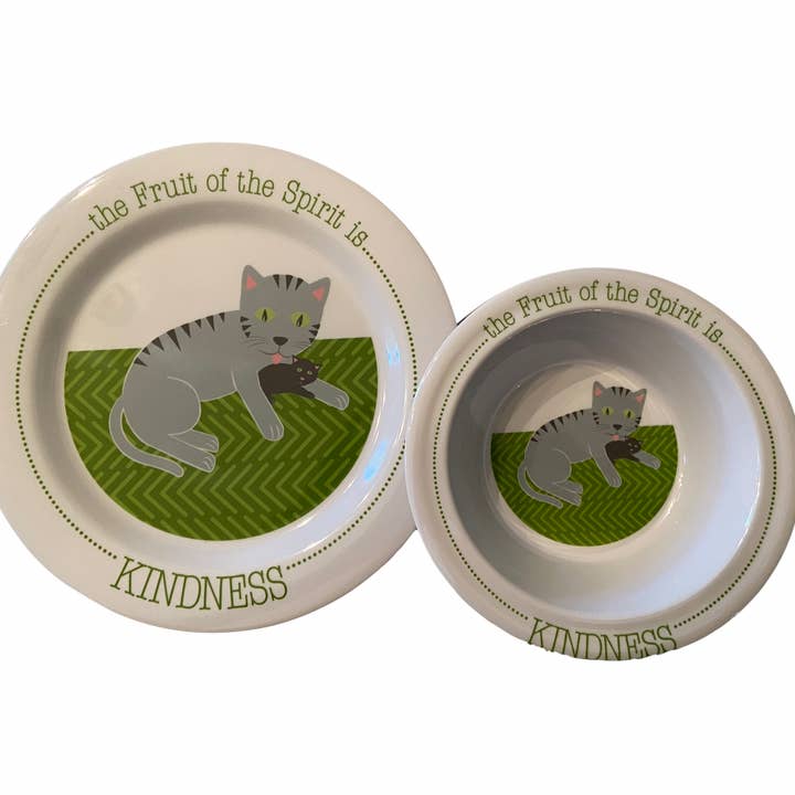 Set Piatto e Ciotola Gentilezza per la vendita all'ingrosso da parte di Fruit-Full Kids