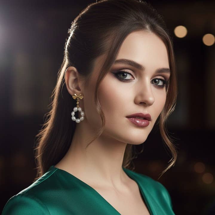 OE! - Wholesale Dangle Earrings - BOW KISS- orecchini2