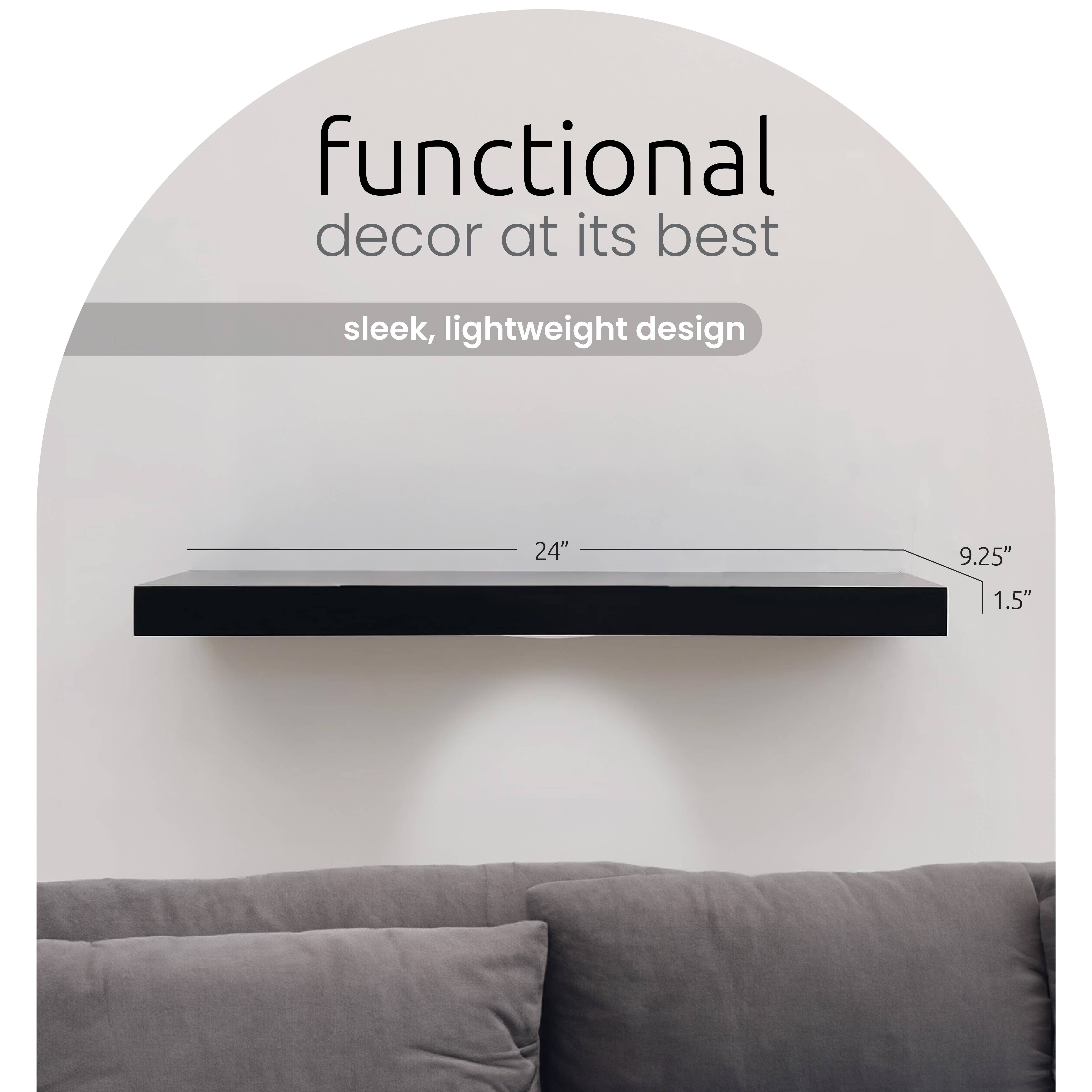 Kiera Grace - Wholesale Wall Mounted Shelf - Kiera Grace Stockholm Aberg LED Light Floating Shelf3