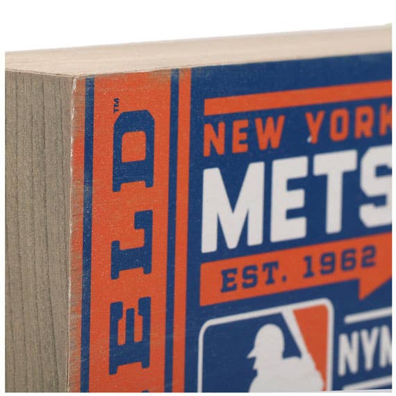 Open Road Brands, LLC - Wholesale Sign - New York Mets Citi Field Ticket Wood Wall Decor