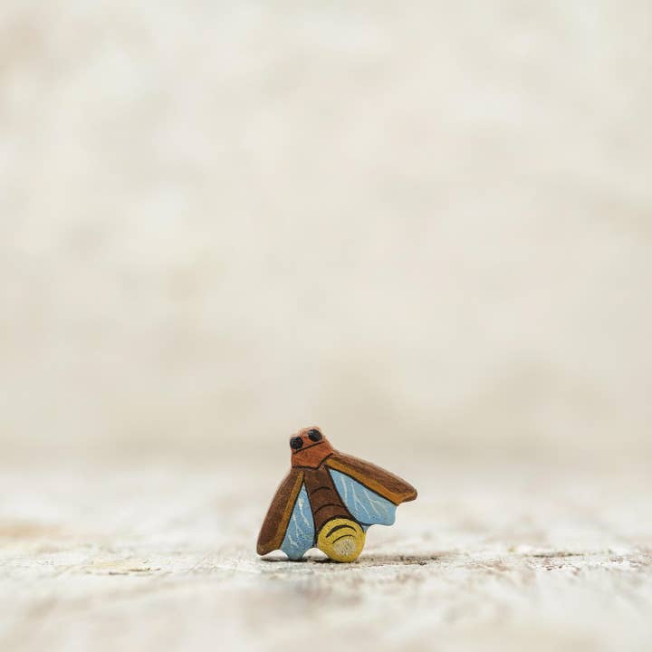 Wooden Caterpillar Toys - Wholesale Wood toy – Child - Wooden Lightning Bug Toy – Handcrafted Firefly Figurine