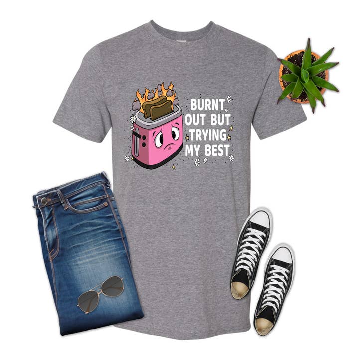 Ausgebrannt, Toaster, Unisex, Hemd, T-Shirt für den Großhandel von 316 Legacy LLC