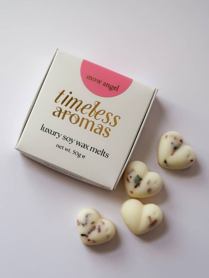 Sneeuwengel Sojawas Smeltbox - Peer, Vanille & Kauwgomgeur | Zoet Snoep Geïnspireerde Huisgeur voor wholesale door Timeless Aromas Ltd