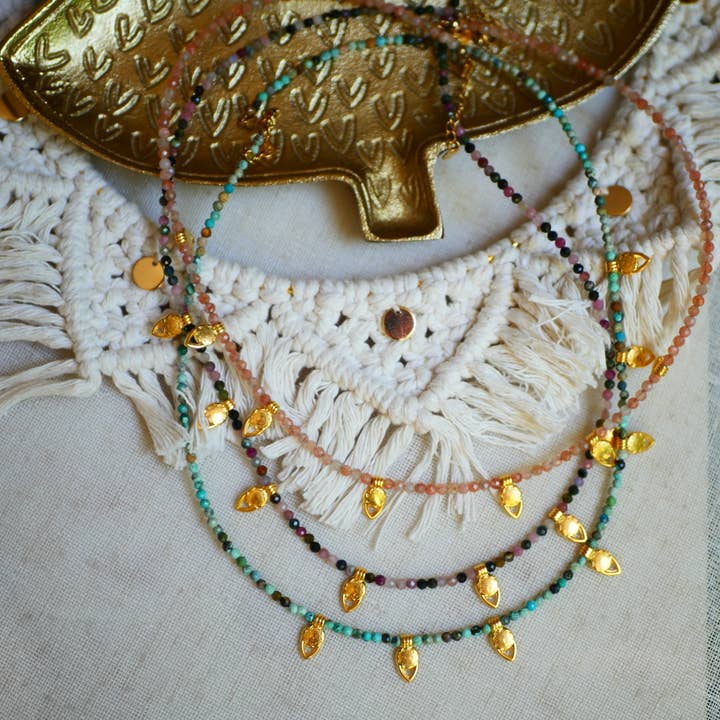 Collar Safar con opción de piedras para venta al por mayor de GINANDGER