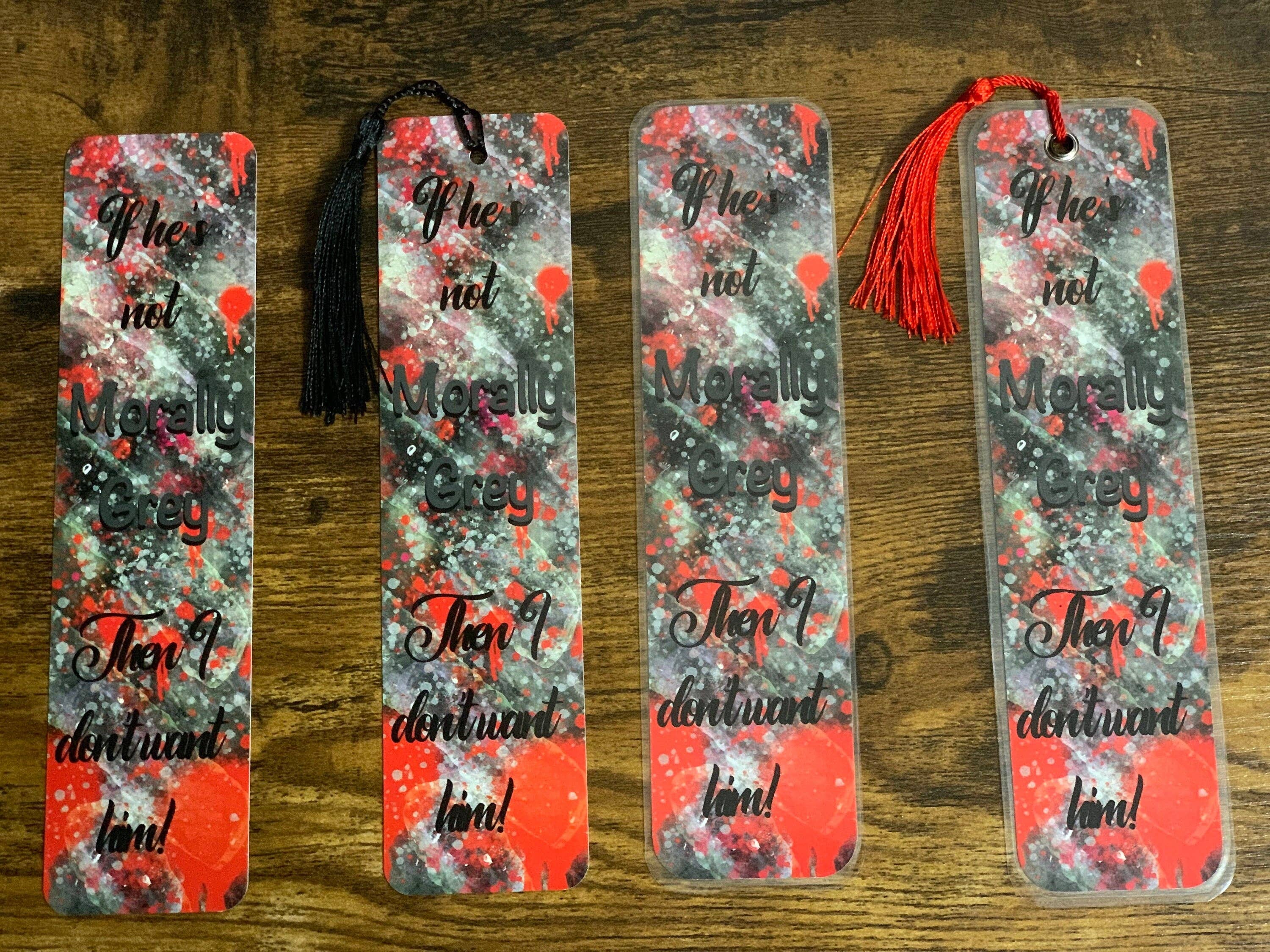 Messterpieces - Wholesale Bookmark - CLEARANCE 8x2 in Morally Grey Bookmark3