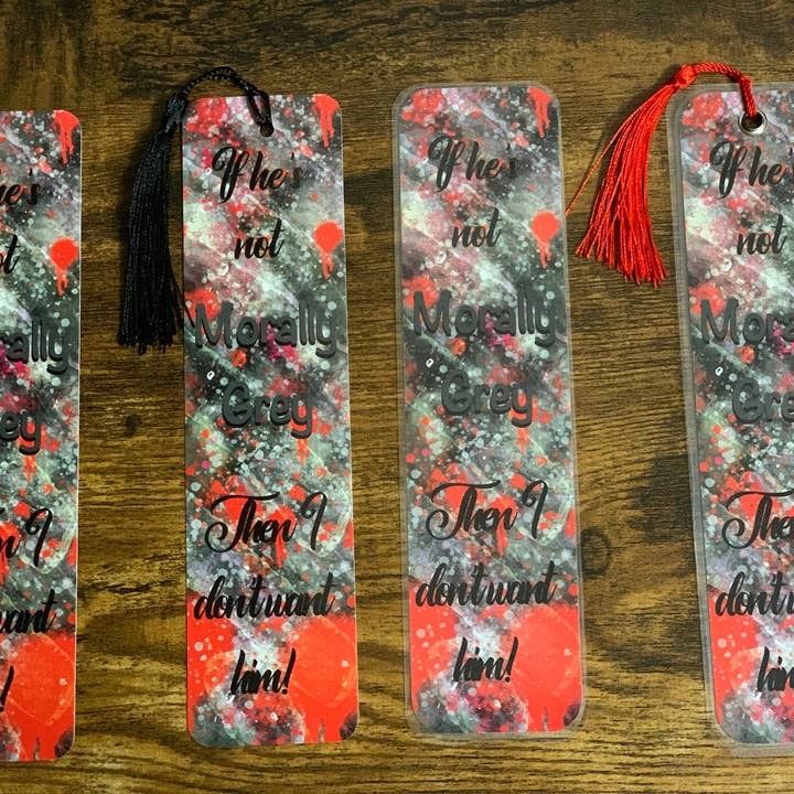 Messterpieces - Wholesale Bookmark - CLEARANCE 8x2 in Morally Grey Bookmark3