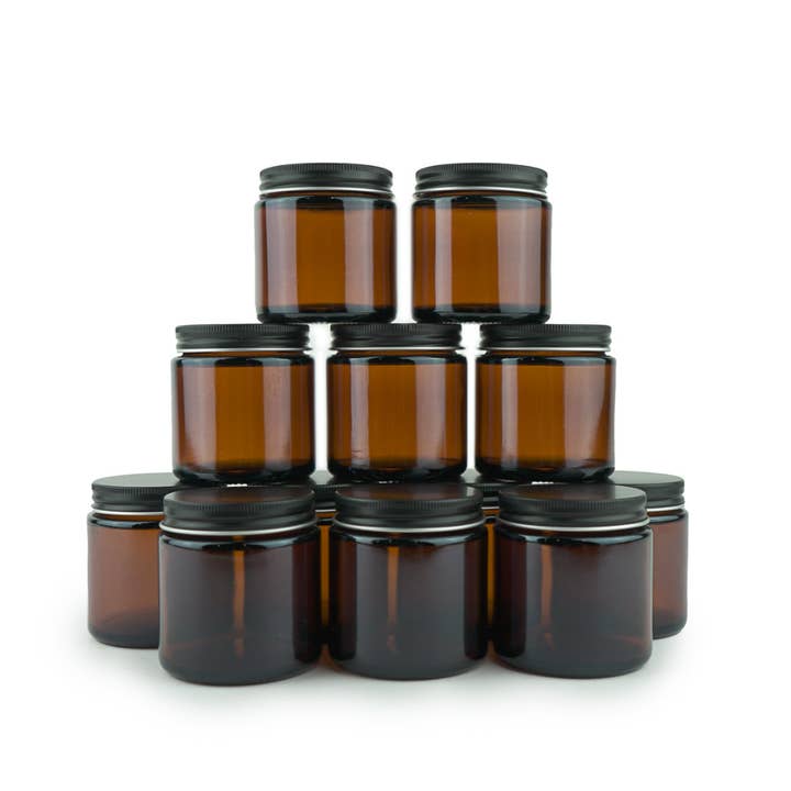 Nature Packaged - Wholesale Jar - Glass Amber 4 Oz Jar