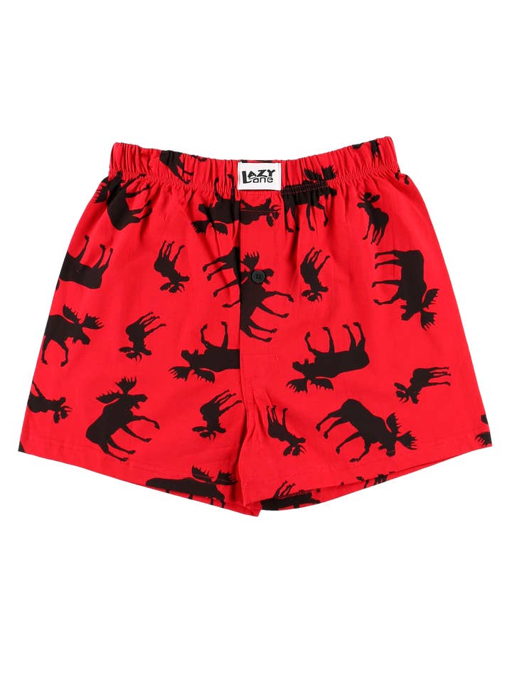 Lazy One - Wholesale Underwear - Men's - Classic Moose Boxer XS