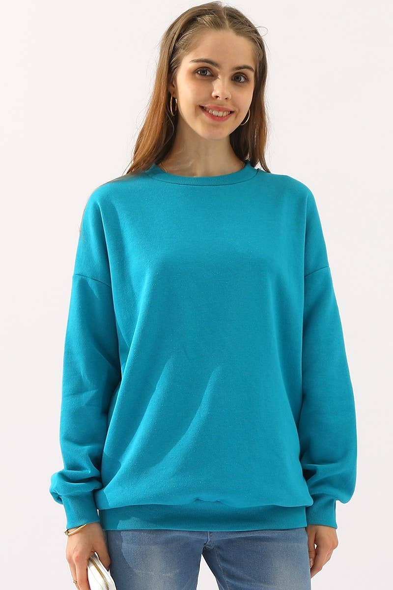 NINEXIS - Wholesale Sweatshirt - Women's - CWTTL902_CREW NECK LONG SLEEVE PULLOVER SWEATSHIRT TOPS17