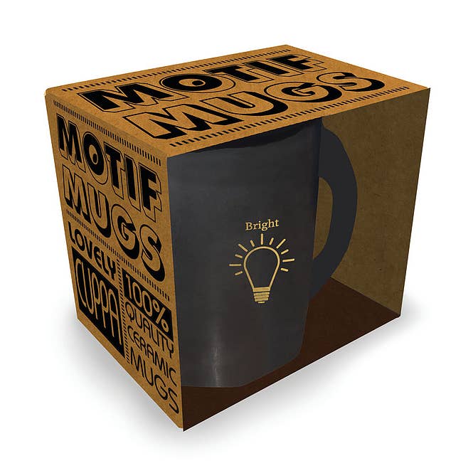 Bright Idea - Motif Mug for wholesale by Robert Frederick Ltd