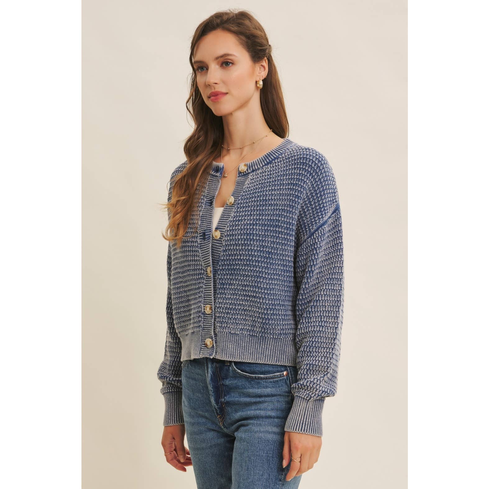 in february - Wholesale Cardigan - Women's - COZY CHIC LAYER MINERAL-WASHED CABLE KNIT SWEATER CARDIGAN23