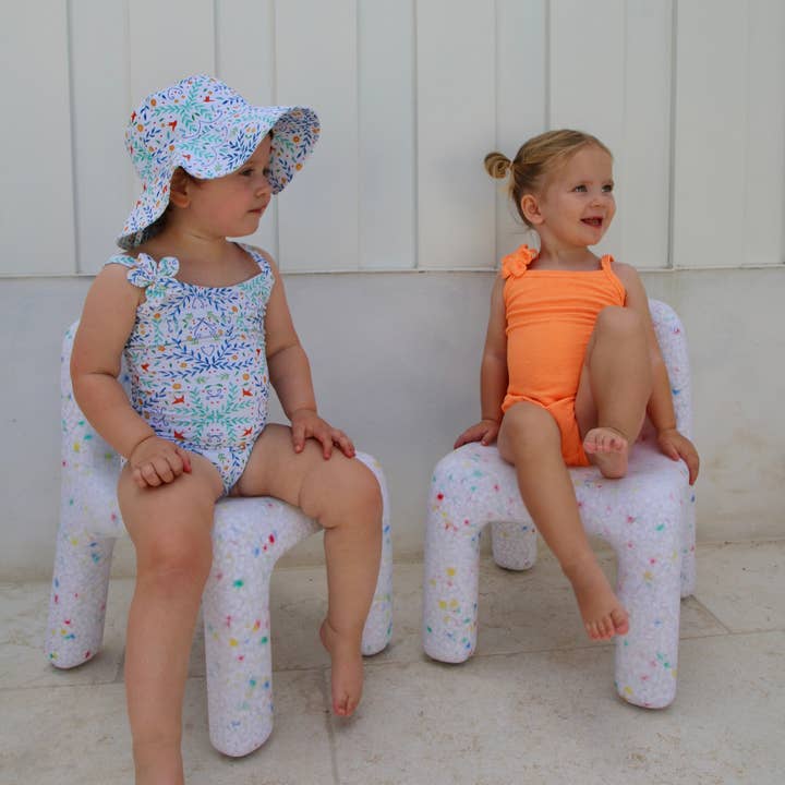 Anchor & Arrow - Wholesale One Piece Swimsuit - Kids - Florence One Piece | Orange Crinkle3