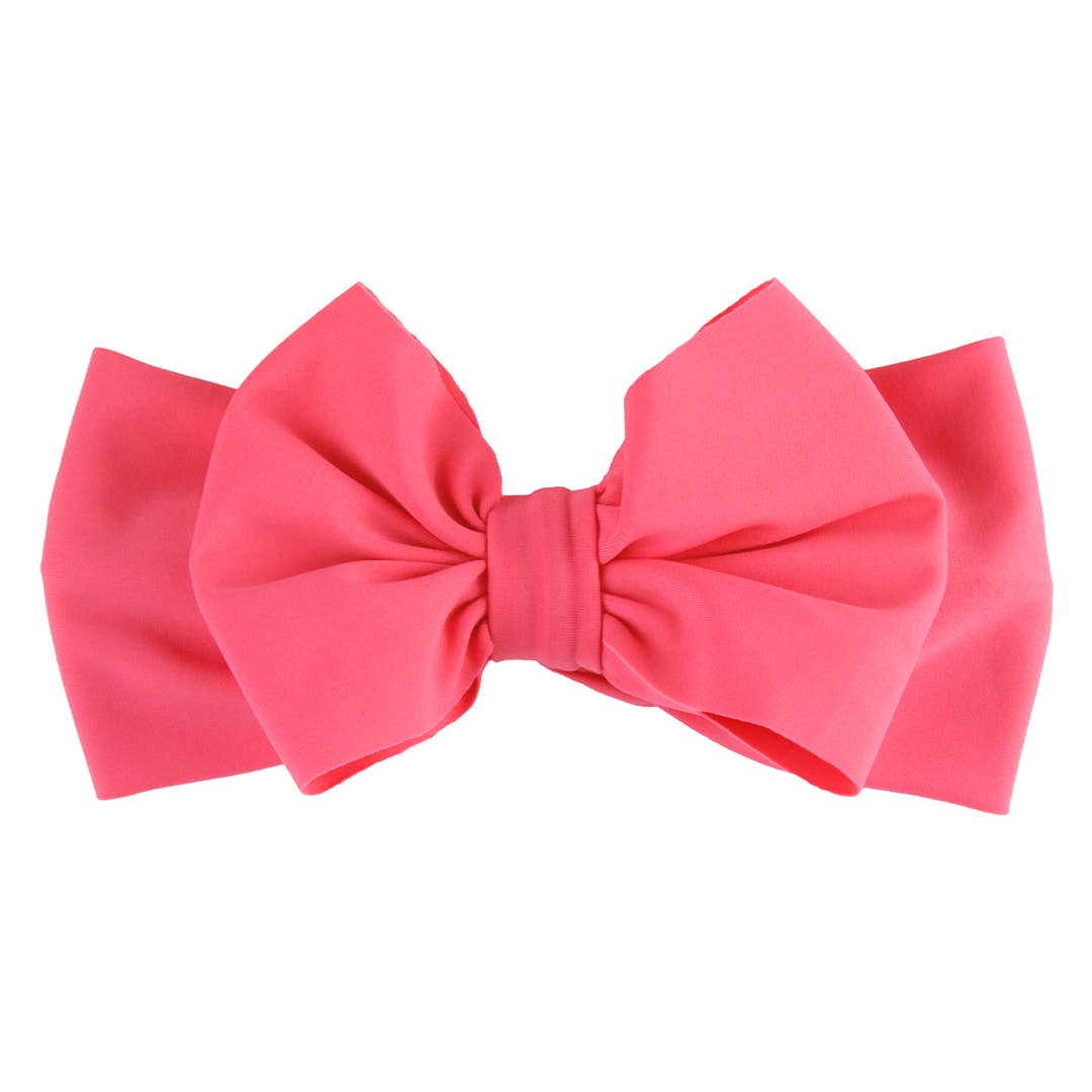Girls Hot Pink Swim + Active Bow Headband for wholesale on Faire1