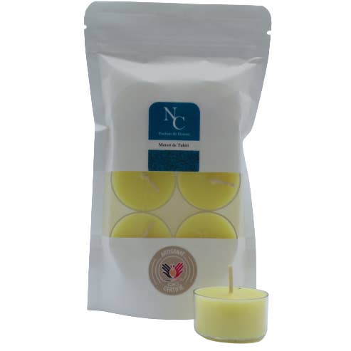Conjunto de 6 velas aromáticas tealight - Tahitian Monoi por atacado de NICE CANDLE