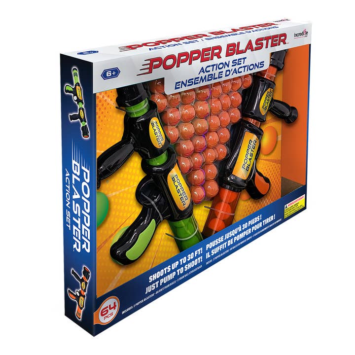 Ensemble Popper Blasters - 2 pistolets avec 60 balles pour la vente par Incredible Group