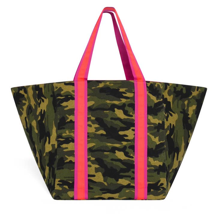 LARGE CAMO BEACH BAG for wholesale by Cockatoo