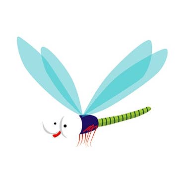 Dragonfly Midlertidig tatovering til børn, pakke med 5 for engroshandel hos Sioou