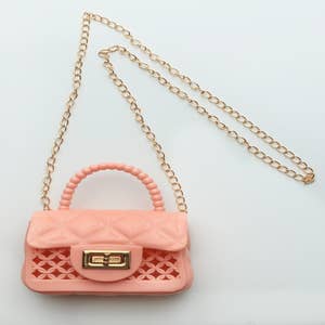 1027 Rose Gold Jelly Purse