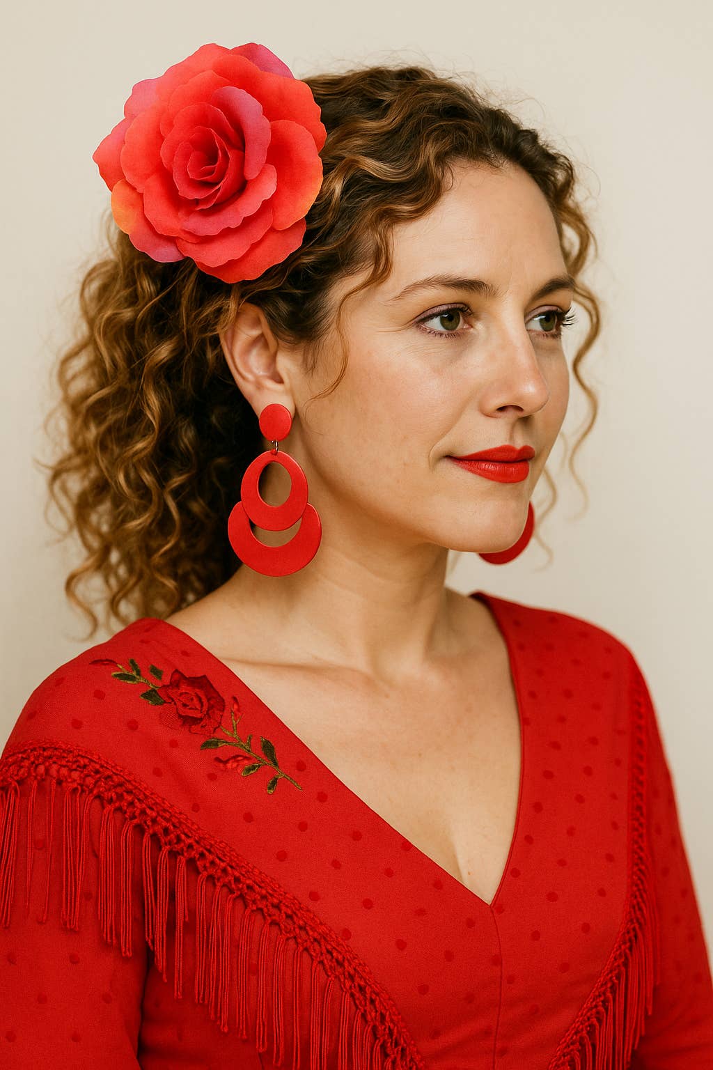 Wild & Free - Wholesale Hair Accessories Set - Women's - Flamenco Hair Flower from Seville