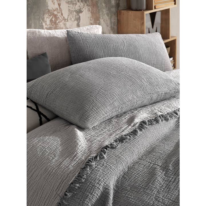 destinyhometex - Wholesale Throw Blanket - Purple color 4 layer gauze throw22