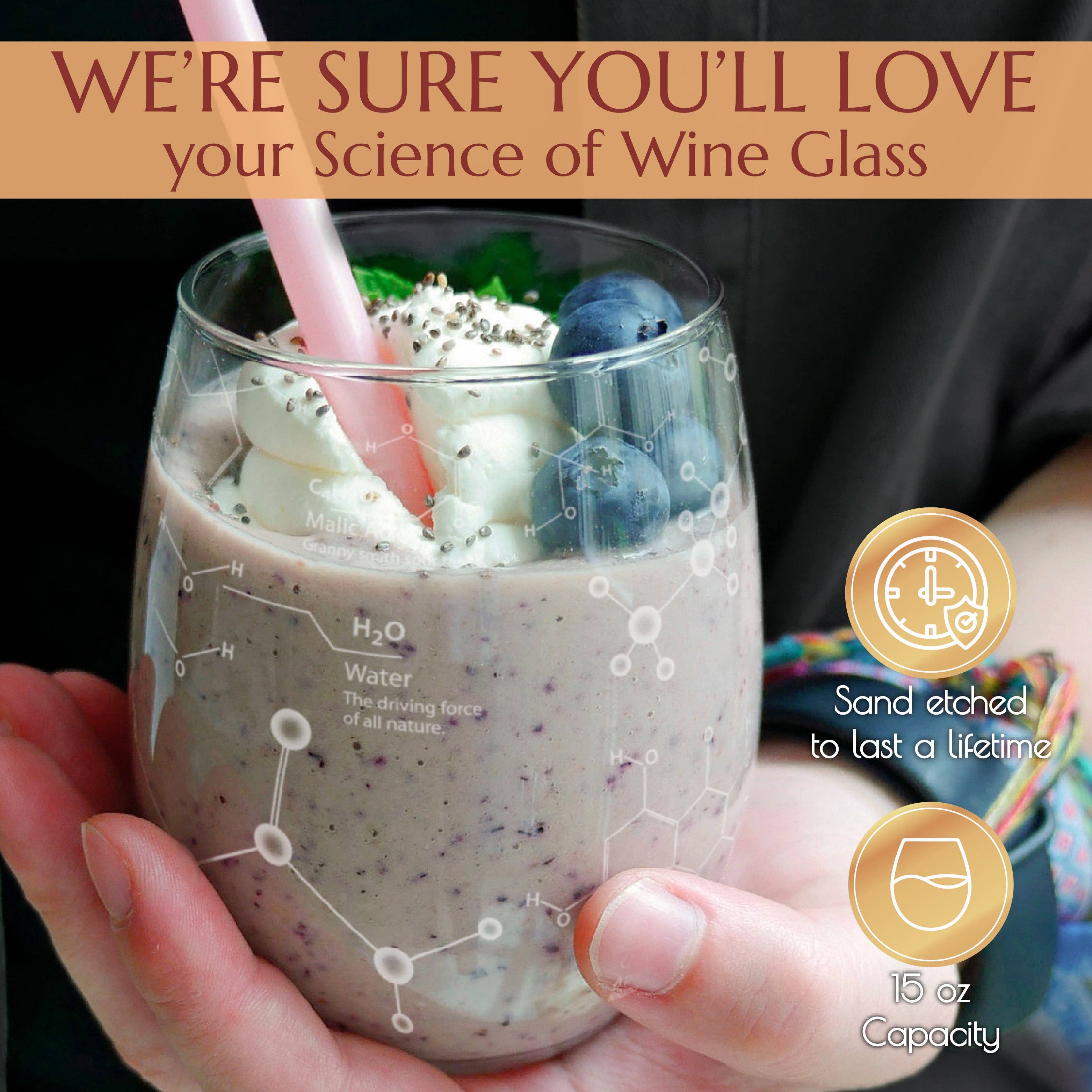 Greenline Goods - Wholesale Wine Glass - Science of Wine Etched Wine Glass2