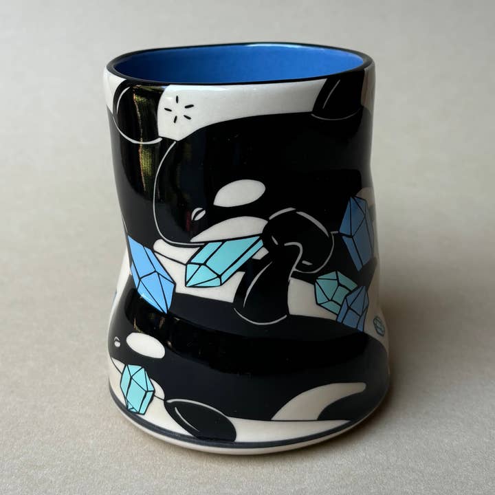 The Bowl Maker - Wholesale Drinking Glass/Cup - Lucky Orca Cup - XLarge