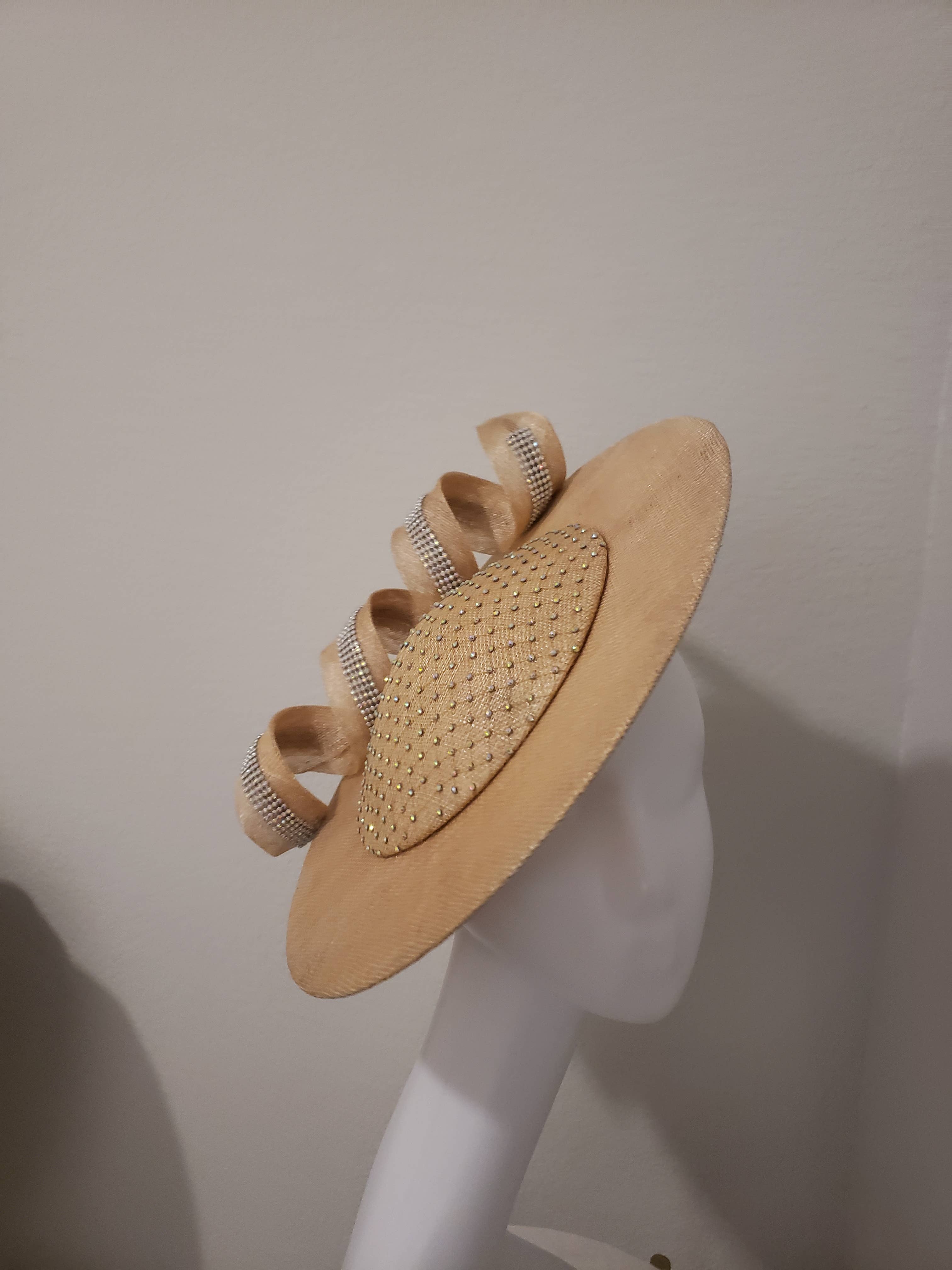 Rehoboth Hats - Wholesale Fascinator Hat - Women's - Spiral Elegance Sinamay Fascinator16