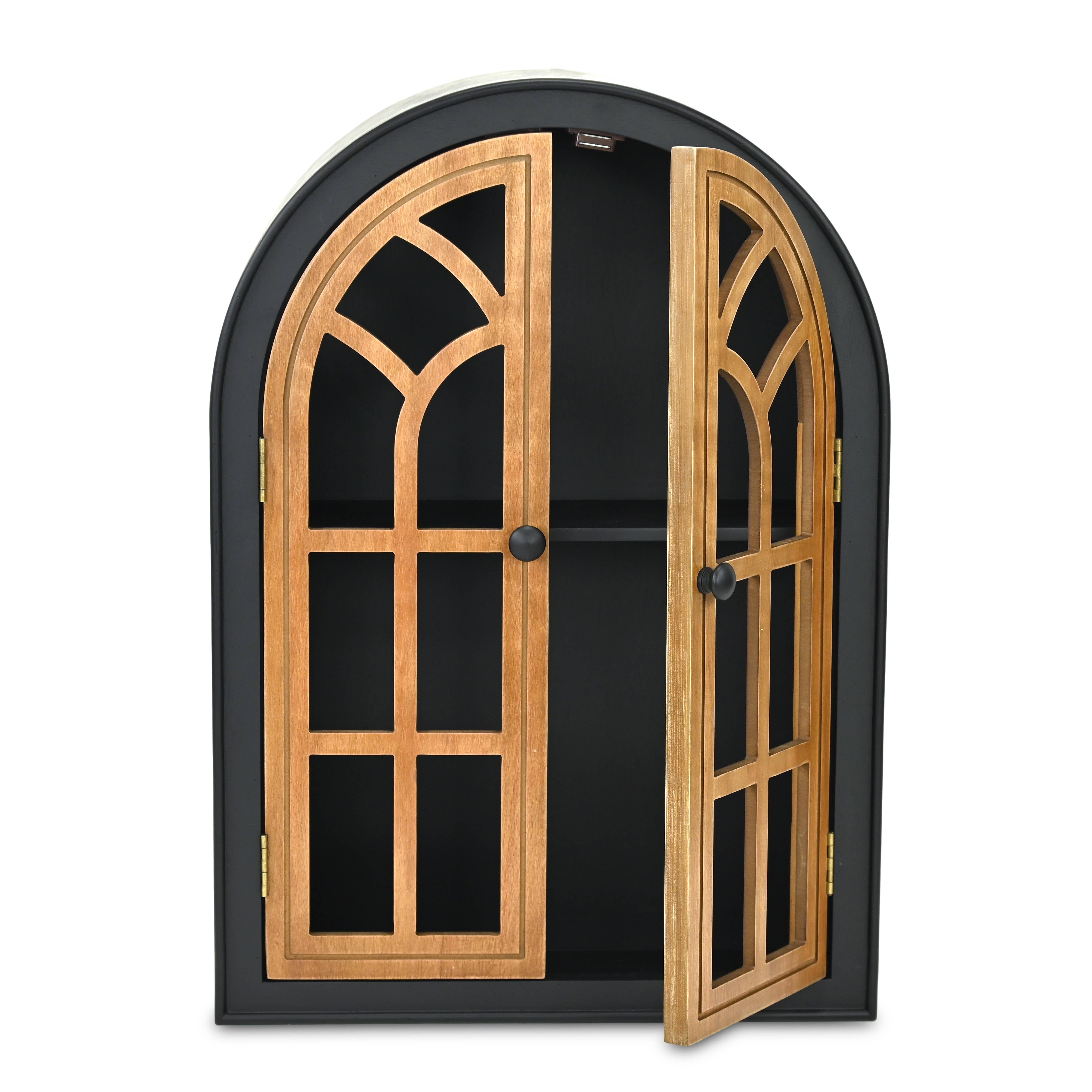 Cheungs Home Decor - Wholesale Muurplank - Kathedraal Geïnspireerd Dubbeldeurs 2-laags Wandplank7