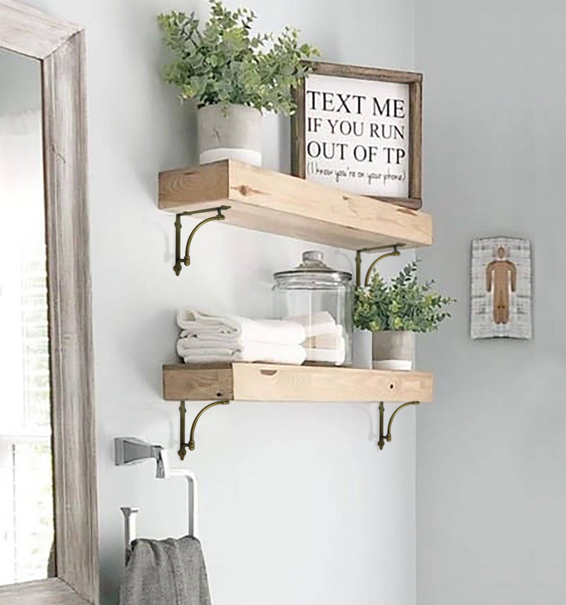 NACH - Wholesale Wall Hook - Half-Round Bracket, Small, Antique Gold3