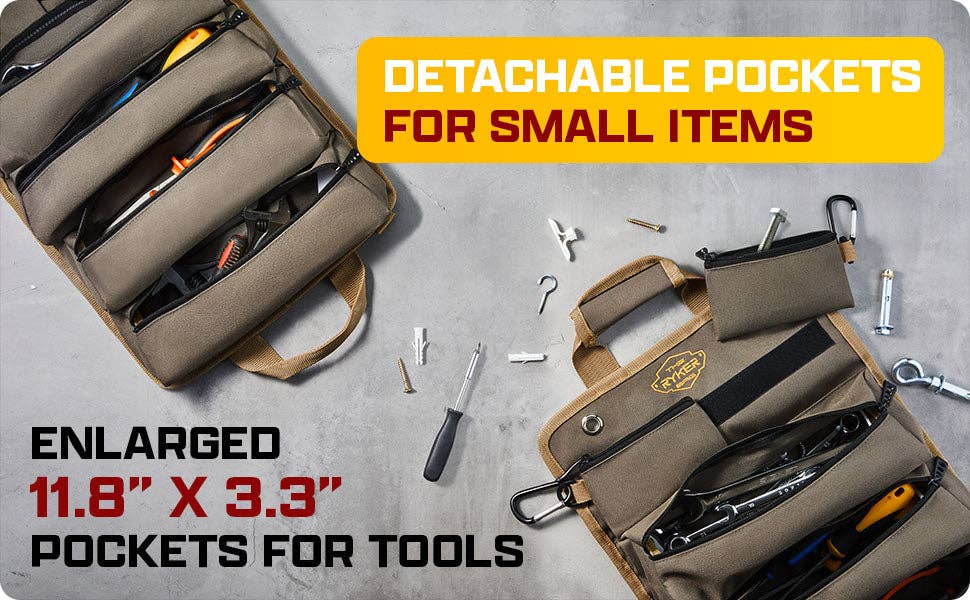 The Ryker Bag – wholesale Tool set – Customized-logo Original Tool Roll Organizer7