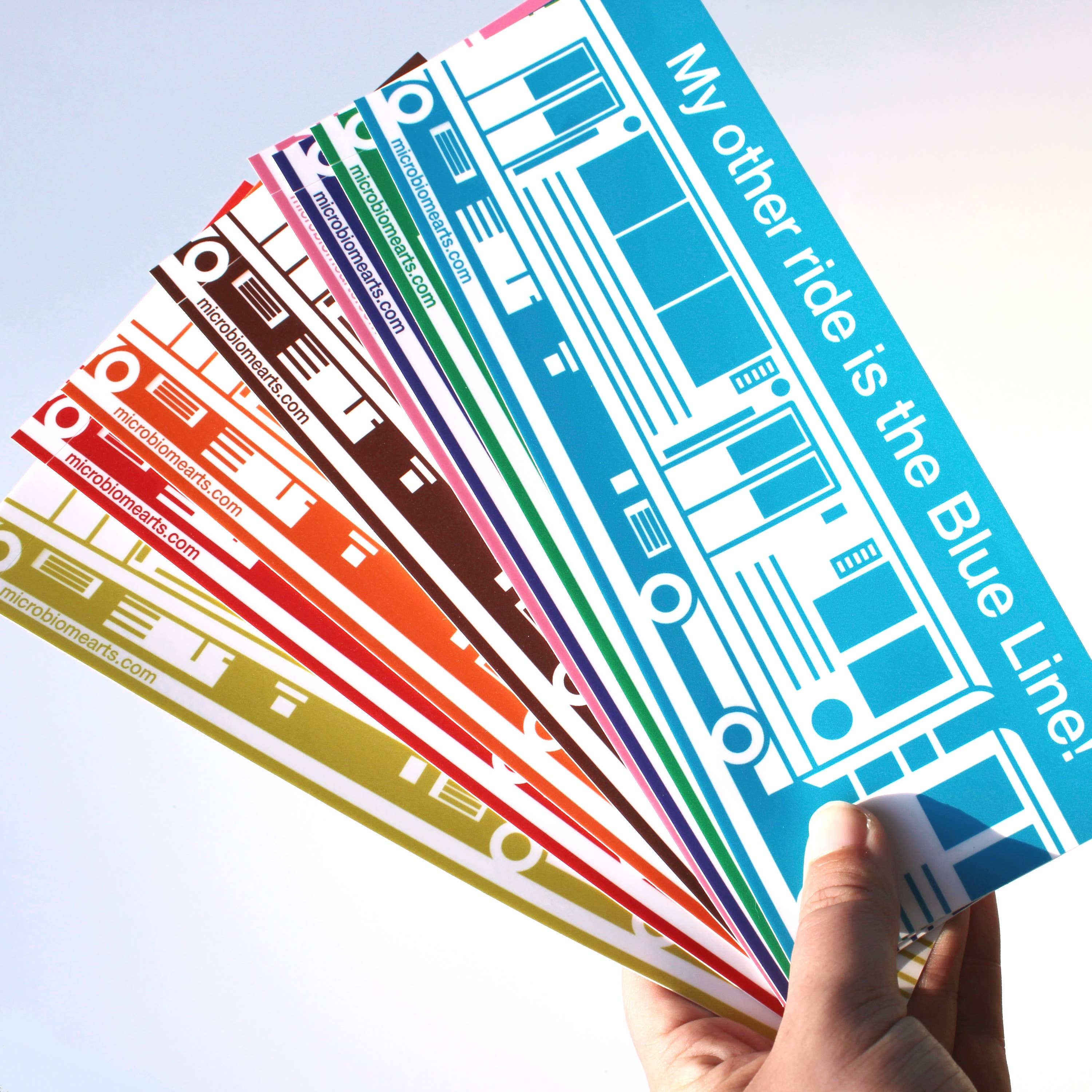 Microbiome Arts - Wholesale Phone & Laptop Stickers - My Other Ride Is The L! Chicago Train Bumper Sticker 1