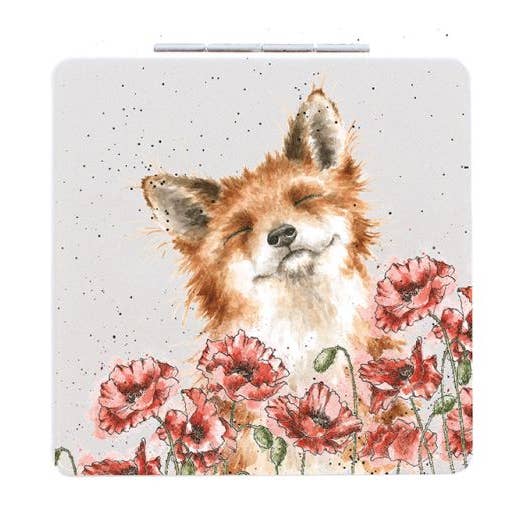 Fox Mirror - Poppy Fields for wholesale by Wrendale Designs