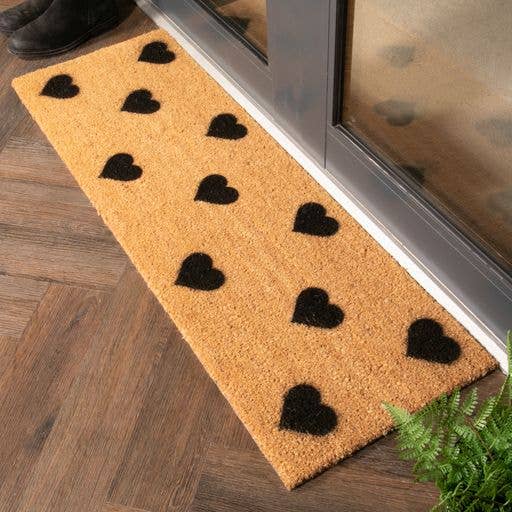 Hearts Patio Doormat for wholesale by Artsy Mats