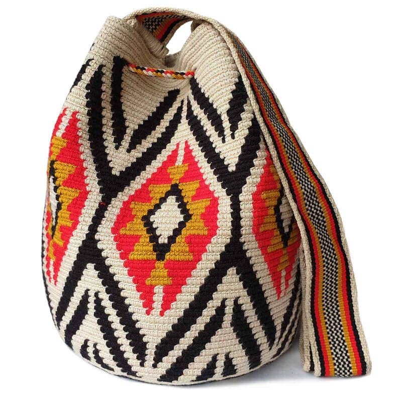 Lombia + Co. – Großhandel Umhängetasche - Damen – Beliebte Wayuu-Tasche im tribal Design (Dama Größe L)1