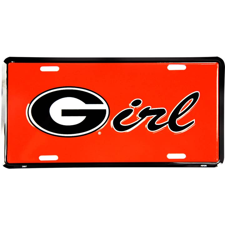 7 Star - Wholesale Sign - Georgia Bulldog NCAA Aluminum License Plate6" x 12" USA MADE