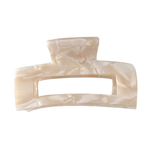 Grampo de Cabelo de Garra de Resina em Creme por atacado de Last True Angel