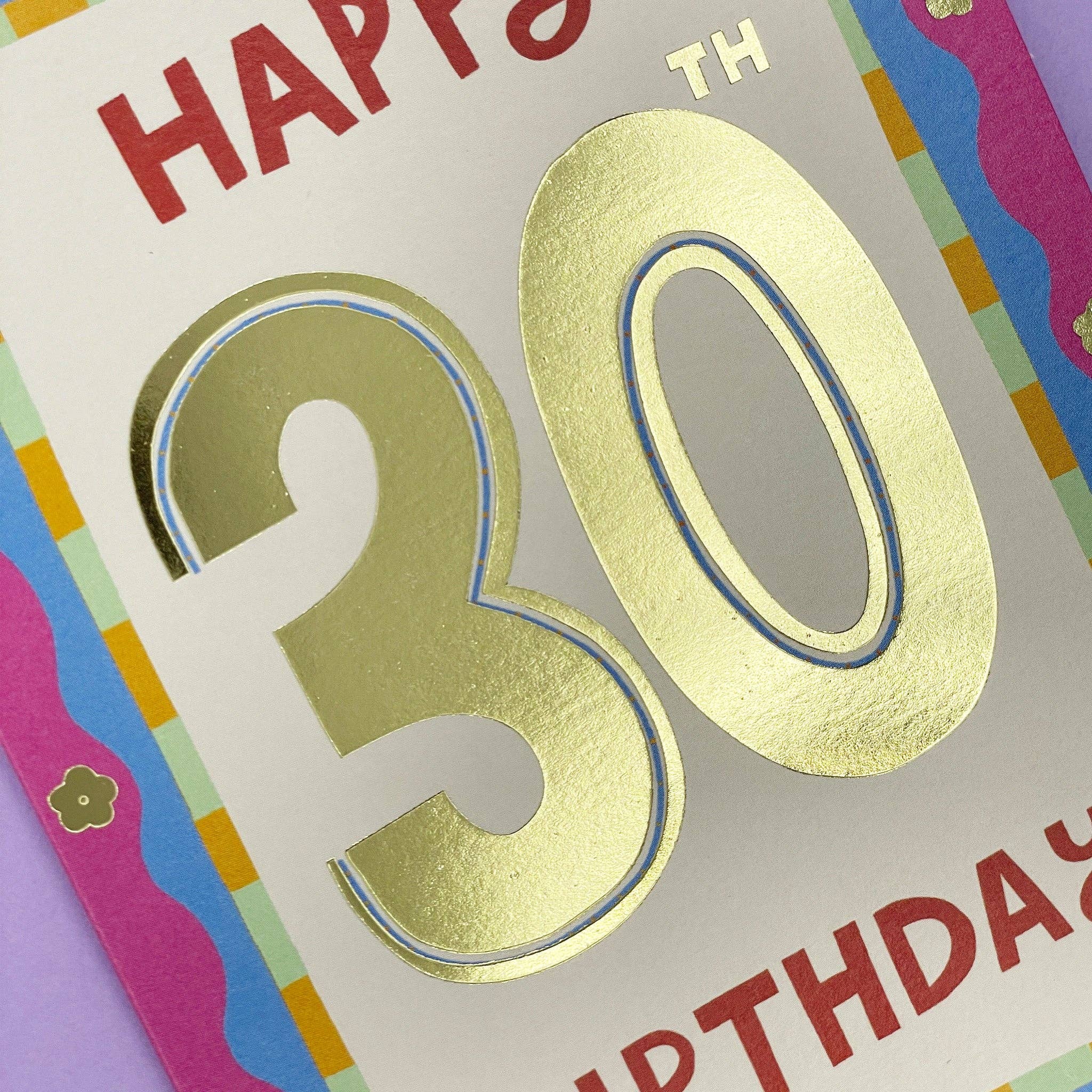 Raspberry Blossom - Wholesale Birthday Card - Happy 30th Birthday (DYD13)1