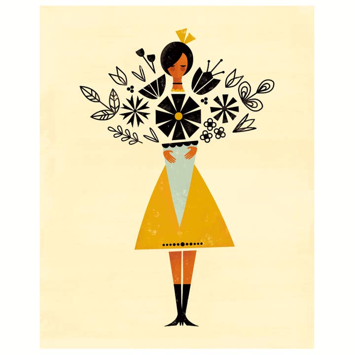 May's Flowers Art Print for wholesale by Amber Leaders Designs