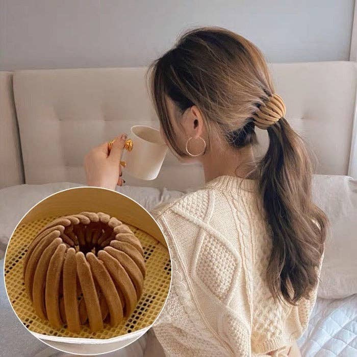 LanLivia – Großhandel Haargummi – Damen – Elastische Haargummis mit geometrischem Vogelnest-Design3