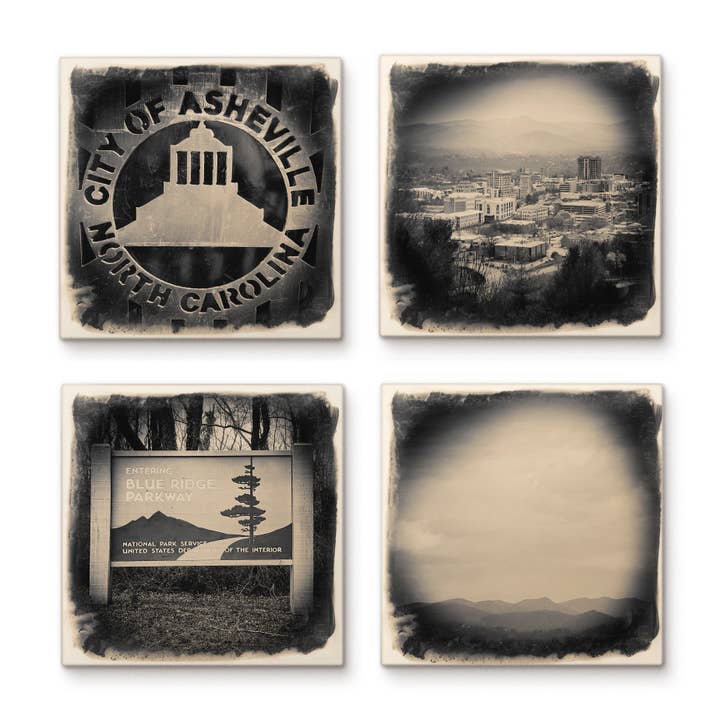 Asheville Tile/Coaster Collection for wholesale by Cityscape Tiles